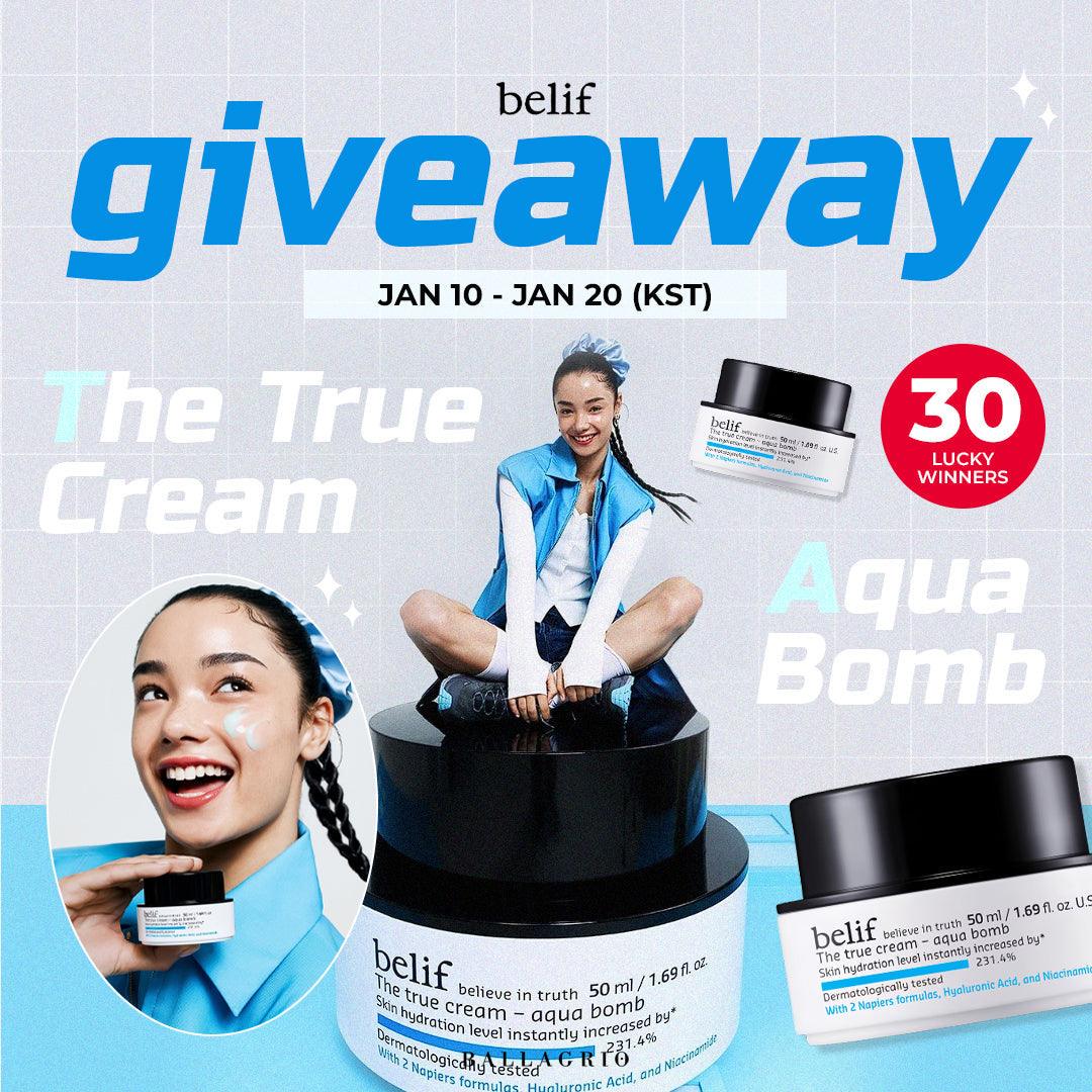 GIVEAWAY | [belif] The True Cream Moisturizing Bomb 50ml - Ballagrio