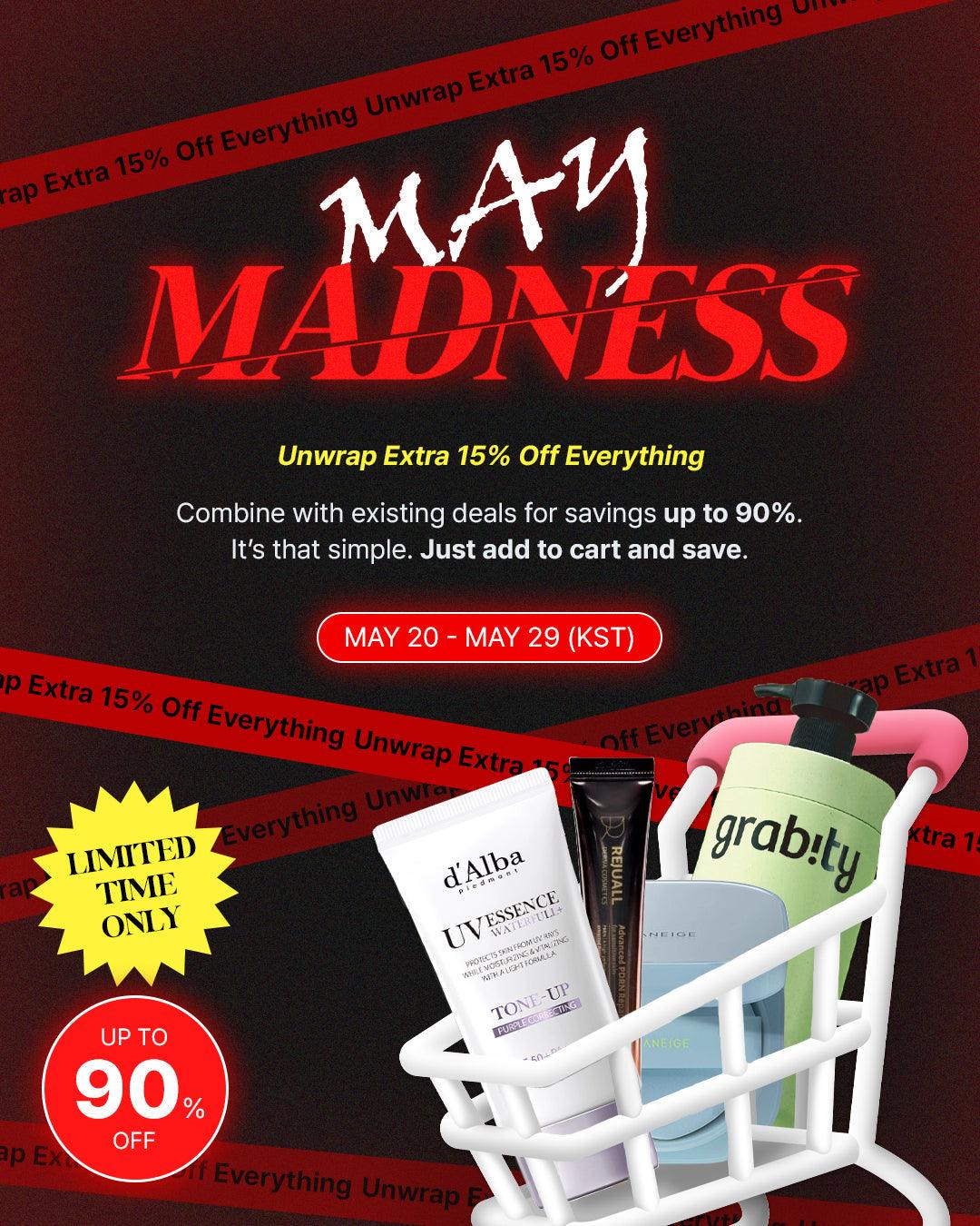 PROMOTION | ❤️‍🔥MAY MADNESS❤️‍🔥 — Up to 90% Off K-Beauty Must-Haves! - Ballagrio