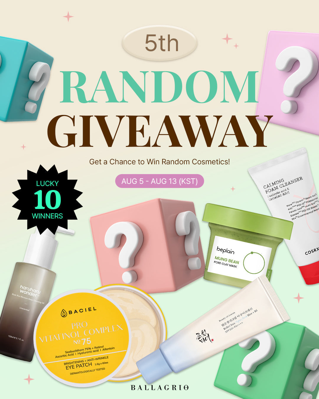 GIVEAWAY | 5th RANDOM GIVEAWAY🎁 - Ballagrio