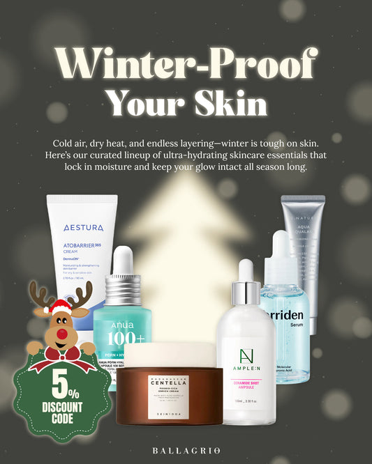 NEWSLETTER | Winter-Proof Your Skin : 5% Off Winter Skincare🎅 - Ballagrio