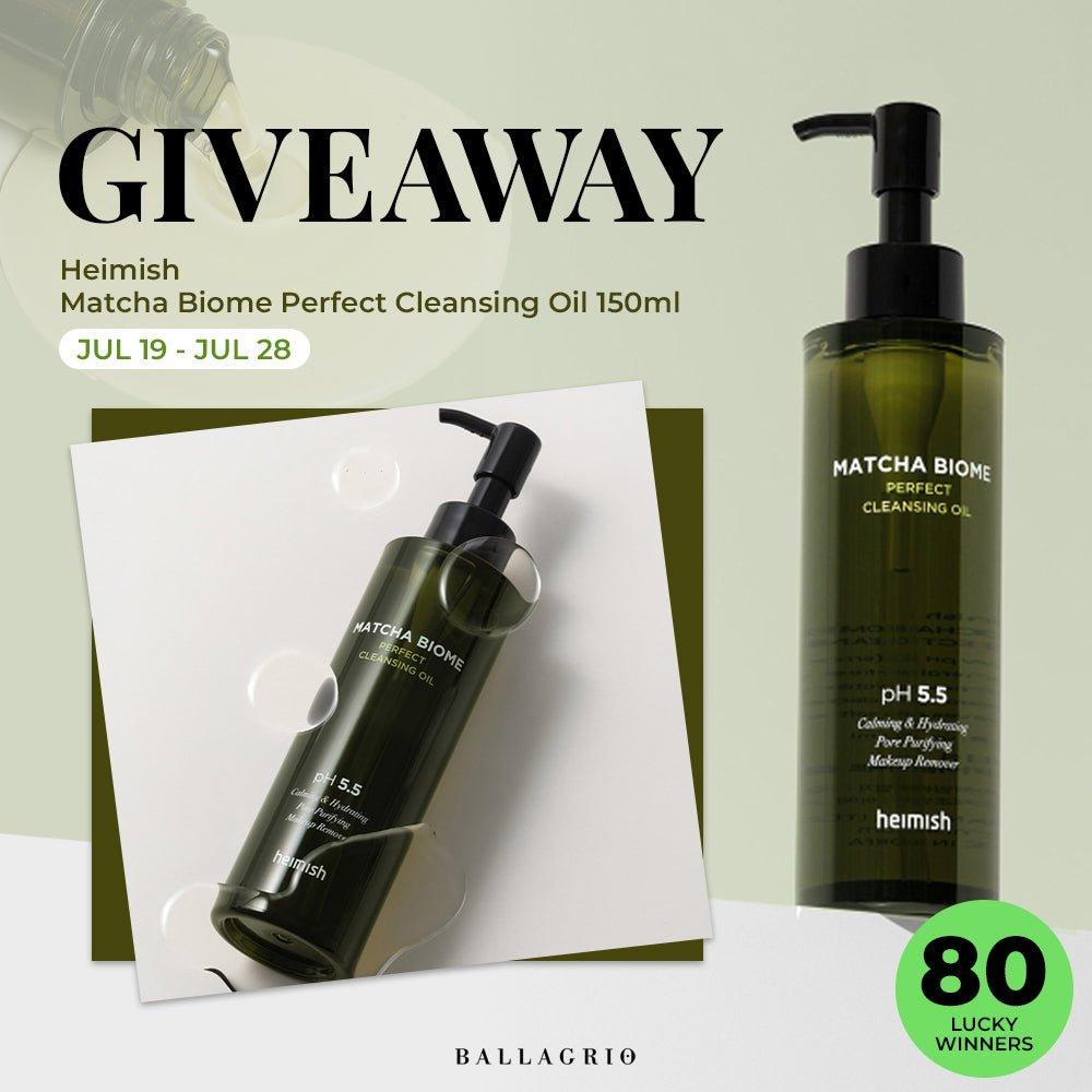 GIVEAWAY | heimish Matcha Biome Perfect Cleansing Oil - Ballagrio