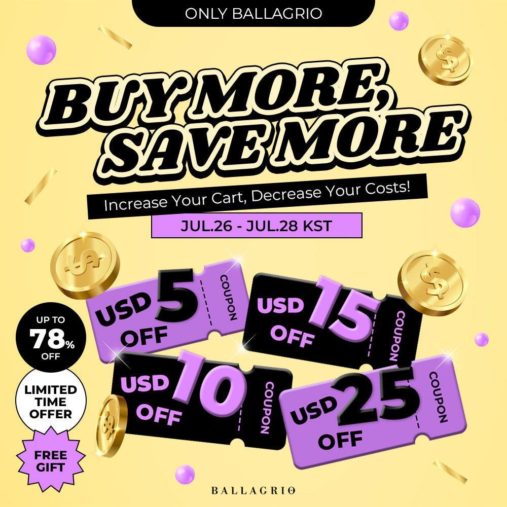 PROMOTION | 🎉 BUY MORE, SAVE MORE 🎉 - Ballagrio