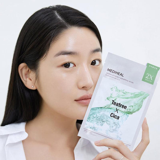 [MEDIHEAL] Derma Synergy Wrapping Mask Teatree X Cica 25ml*10EA - Ballagrio