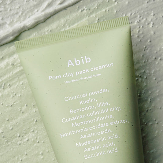 [Abib] Pore Clay Pack Cleanser Heartleaf Charcoal Foam 120ml - Ballagrio