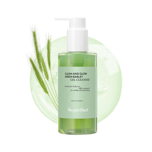 [Veganifect] Clean And Glow Green Barley Gel Cleanser 205ml