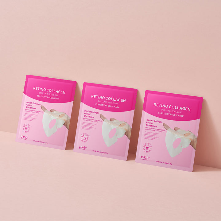 CKD] Retino Collagen Small Molecule 300 Elasticity & Glow Mask 31g*5E   Ballagrio