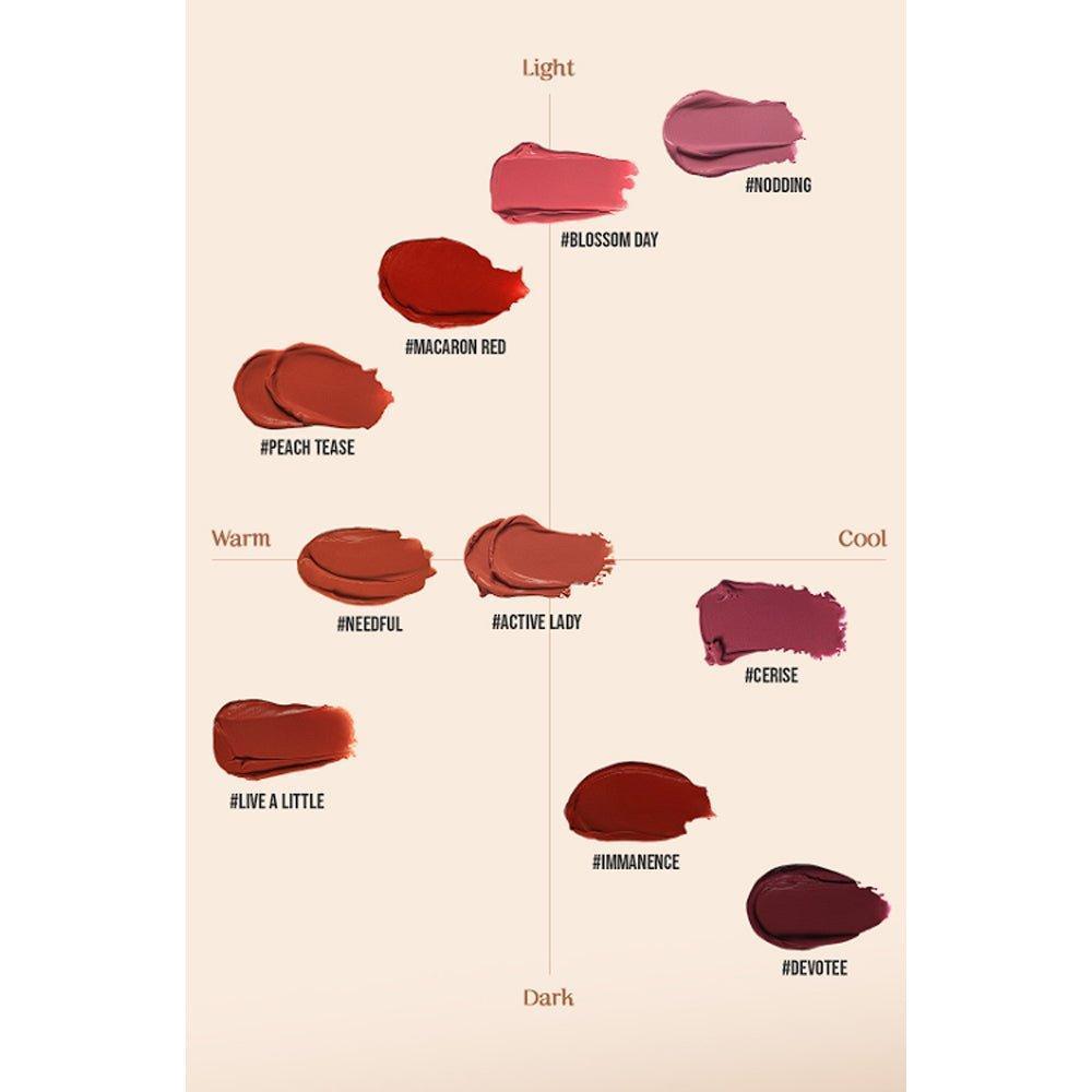 [3CE] Cloud Lip Tint (10 Colors) 4g - Ballagrio