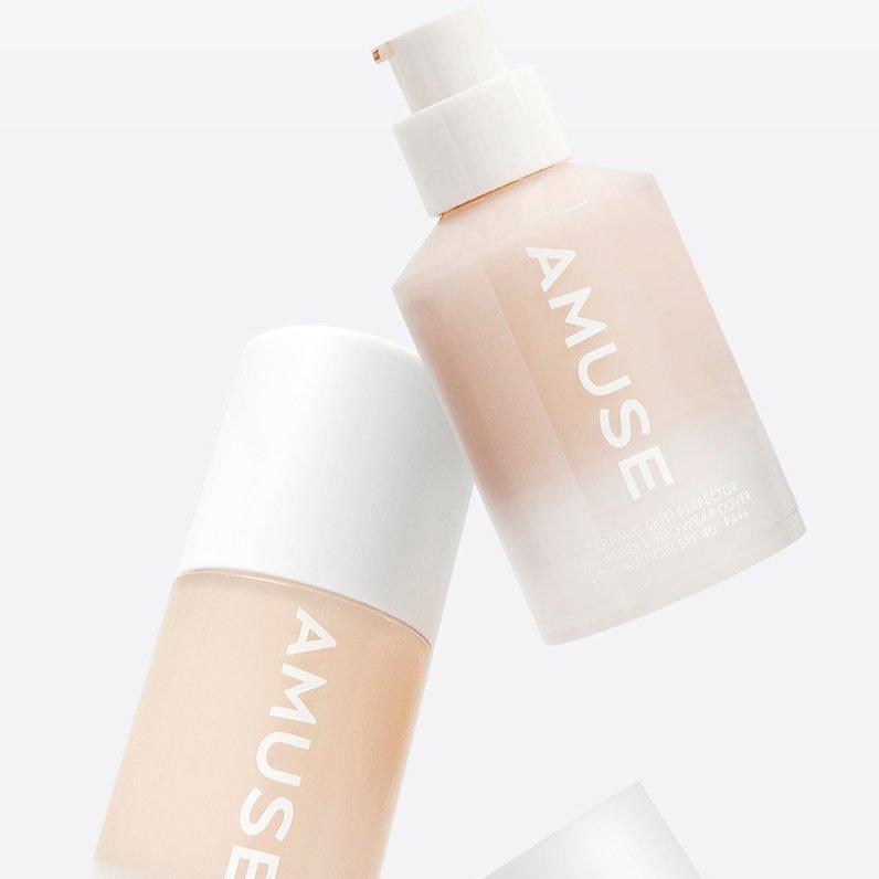 [AMUSE] Ceramic Skin Perfector Foundation (3 Colors) SPF 40 PA++ 30ml - Ballagrio