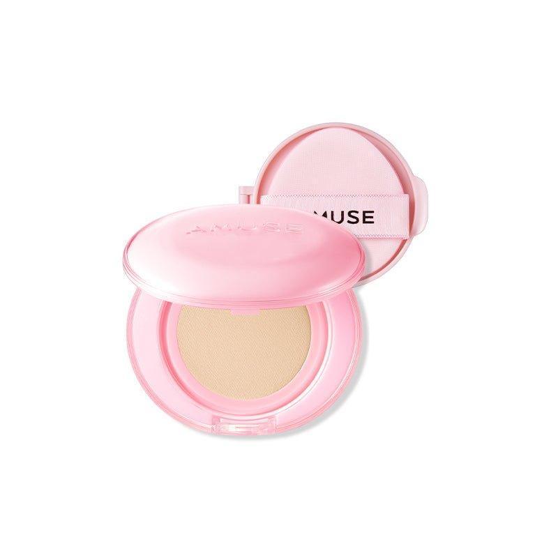 [AMUSE] Dew Power Vegan Cushion with Refill (4 Colors) SPF 50+ PA++++ 15g+15g - Ballagrio