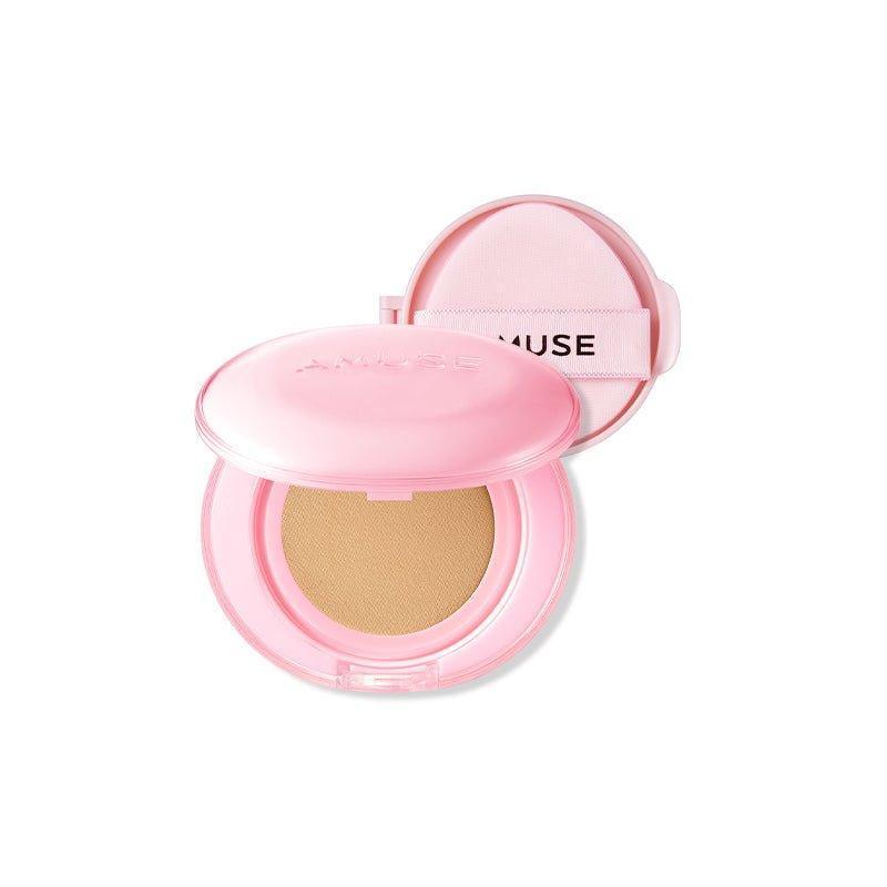 [AMUSE] Dew Power Vegan Cushion with Refill (4 Colors) SPF 50+ PA++++ 15g+15g - Ballagrio
