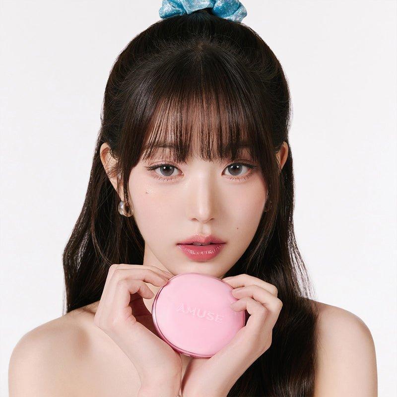 [AMUSE] Dew Power Vegan Cushion with Refill (4 Colors) SPF 50+ PA++++ 15g+15g - Ballagrio