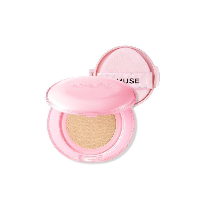[AMUSE] Dew Power Vegan Cushion with Refill (4 Colors) SPF 50+ PA++++ 15g+15g - Ballagrio