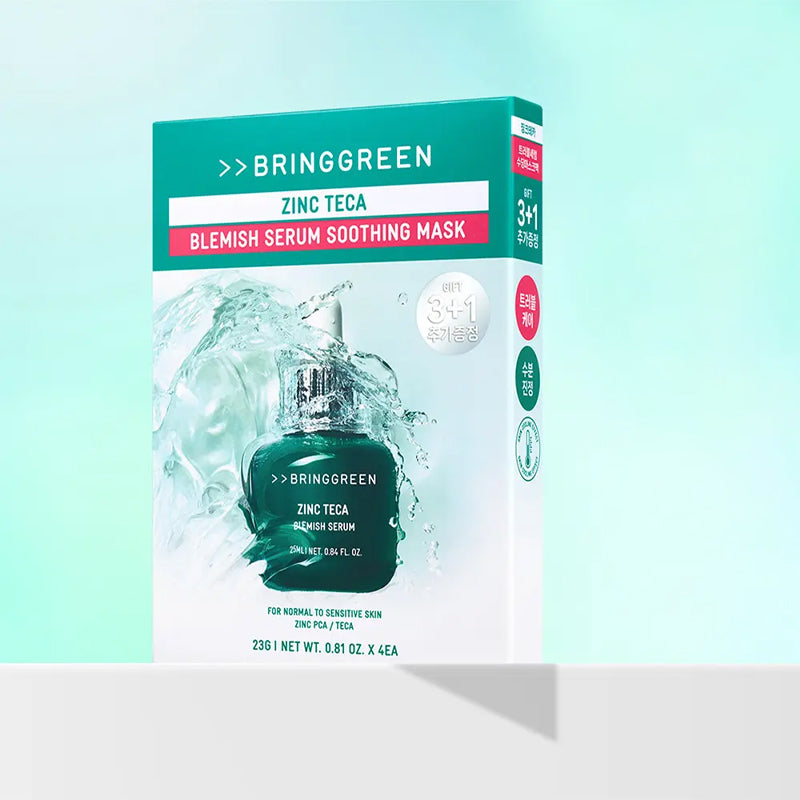 [BRING GREEN] Zinc Teca Blemish Serum Soothing Mask 23g*10EA – Ballagrio