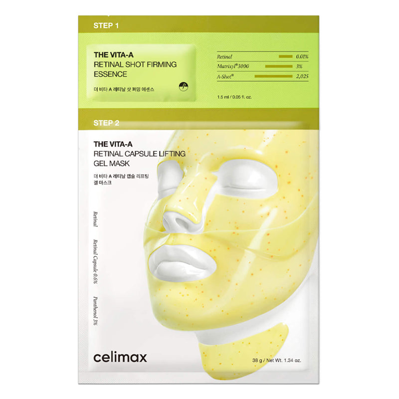 CELIMAX THE VITA-A RETINAL SHOT TIGHTENING 2-STEP GEL MASK 4EA