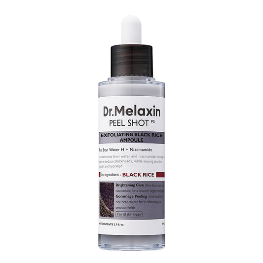 [Dr.Melaxin] Peel Shot Exfoliating Black Rice Ampoule 80ml - Ballagrio