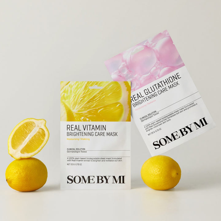 real glutathione brightening care mask Some By Mi Real Glutathione Sheet Mask ~ 10000 tsh 🤍 a plant-based  cellulose sheet mask designed to brighten dull skin, fade dark spots, and  even out skin tone using key ingredients