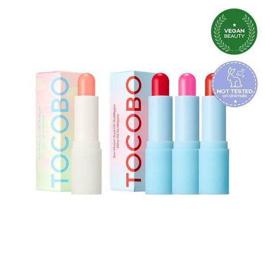 [TOCOBO] Glow & Glass Tinted Lip Balm (4 Colors) 3.5g