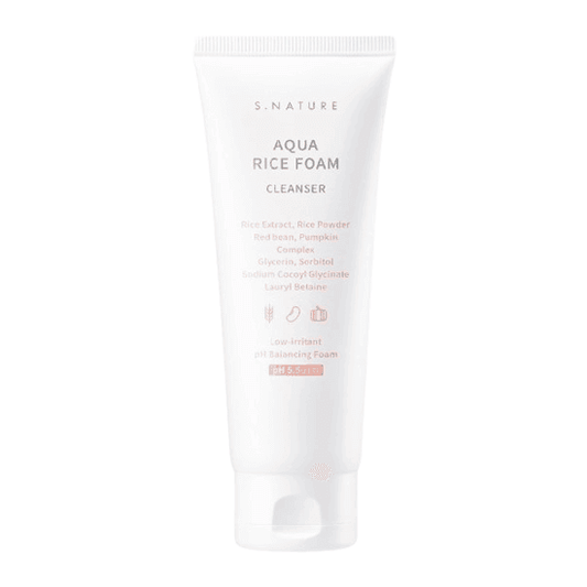 [S.NATURE] Aqua Rice Foam Cleanser 160ml