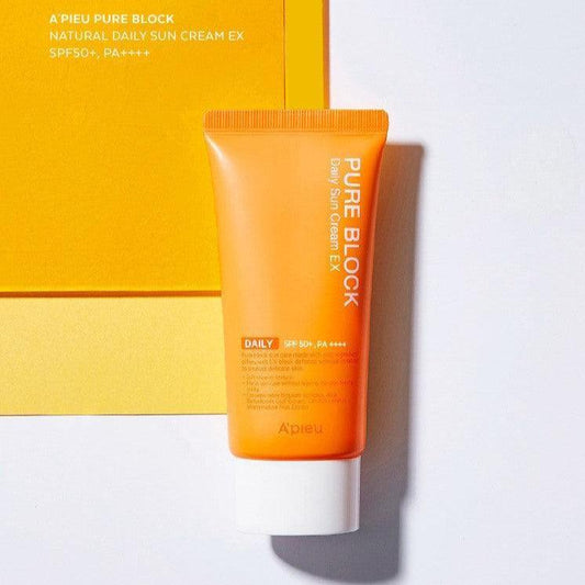 [Apieu] Pure Block Natural Daily Sun Cream EX SPF 50+ PA++++ 50ml/100ml