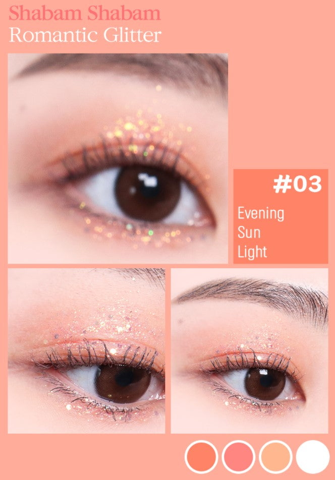Peach C Champagne Eye Glitter #02 Valentine Pink
