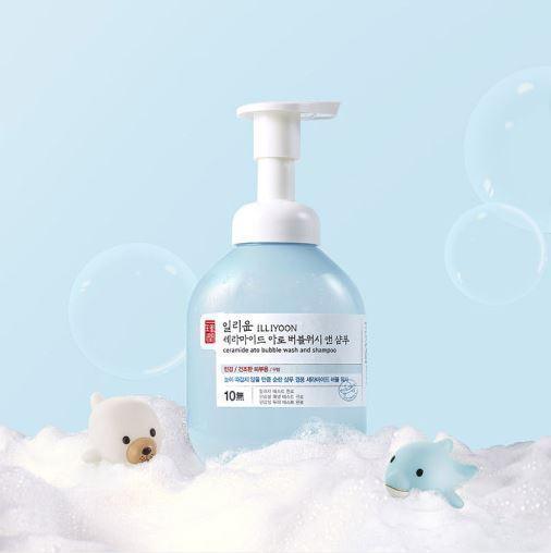 [ILLIYOON] Ceramide Ato Bubble Wash And Shampoo 400ml