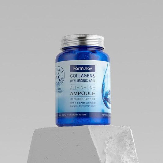 [Farmstay] Collagen & Hyaluronic Acid All-In-One Ampoule 250ml Farmstay